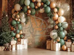 Fotopozadí - CHRISTMAS GARLAND 35