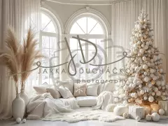 Fotopozadí - Bílá scéna zimní 36