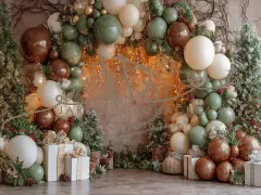 Fotopozadí - CHRISTMAS GARLAND 36