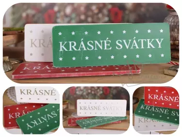 JD PHOTOGRAPHY  Tabulka Krásné svátky 30x10cm