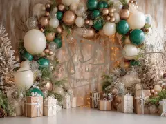 Fotopozadí - CHRISTMAS GARLAND 38
