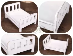 Postýlka NEWBORN bílá s patinou