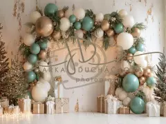 Fotopozadí - CHRISTMAS GARLAND 4