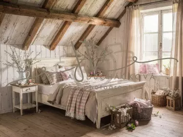Fotopozadí - Jarní  pokoj v chalupě 4
