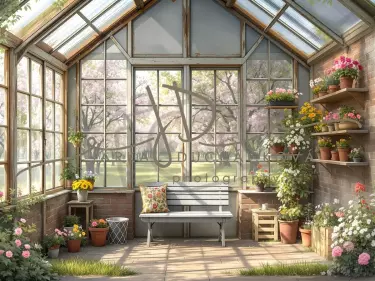 Fotopozadí - Jarní skleník 4