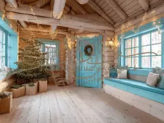 Fotopozadí - Vánoční chata 4