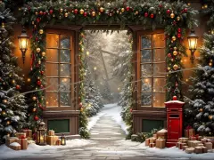 Fotopozadí - Vánoční se schránkou 4