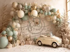 Fotopozadí - CHRISTMAS s autem 409