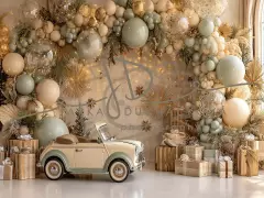 Fotopozadí - CHRISTMAS s autem 413