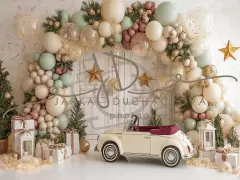 Fotopozadí - CHRISTMAS s autem 415