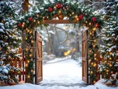 Fotopozadí - Brána v lese 5