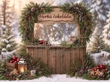 Vánoční zimní stánek 5