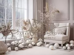 Fotopozadí - Bílá scéna zimní 6