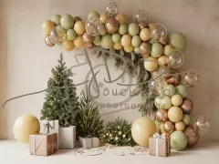 Fotopozadí - CHRISTMAS GARLAND 7