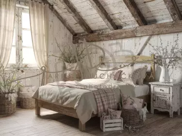 Fotopozadí - Jarní  pokoj v chalupě 7