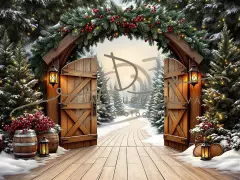 Fotopozadí - Vánoční brána 8