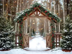 Fotopozadí - Brána v lese 9