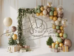 Fotopozadí - CHRISTMAS GARLAND 9