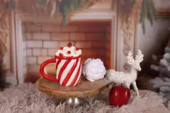 Hrneček vánoční se šlehačkou - Ozdoba