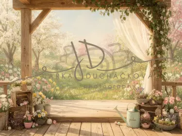 Jarní terasa květinová 32