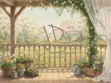 Jarní terasa květinová 33