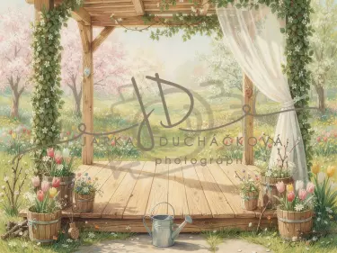 Jarní terasa květinová 35