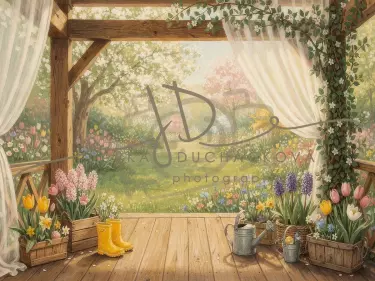 Jarní terasa květinová 37