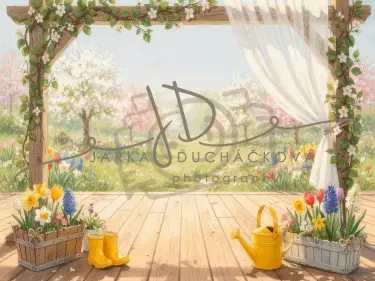 Jarní terasa květinová 38