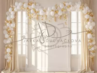 NAROZENINY - okna s balonky 4