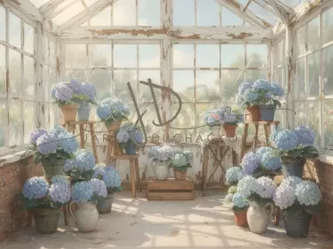 Skleník s hortenziemi 13