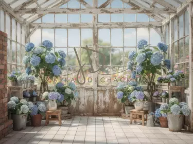 Skleník s hortenziemi 25