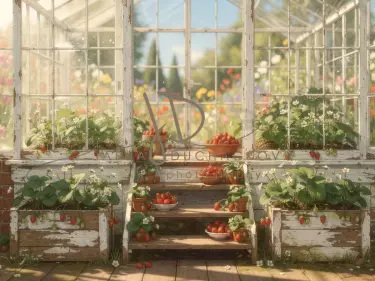 Skleník s jahodami 10