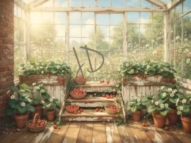 Skleník s jahodami 2