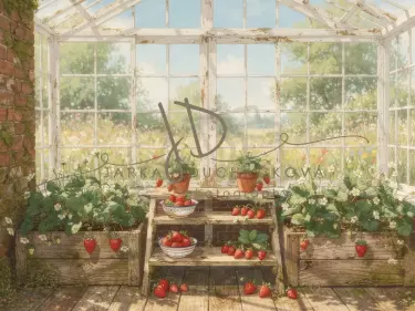 Skleník s jahodami 3