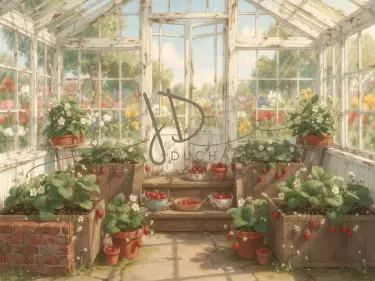 Skleník s jahodami 7