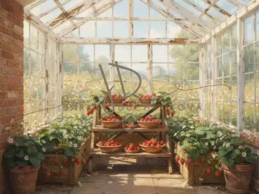 Skleník s jahodami 8