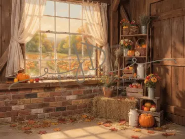 Stodola podzimní s dýněmi 19