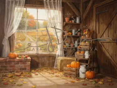 Stodola podzimní s dýněmi 22