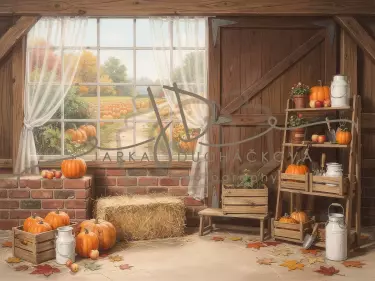 Stodola podzimní s dýněmi 8