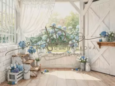 Stodola s hortenziemi 14