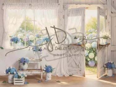 Stodola s hortenziemi 22