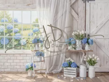 Stodola s hortenziemi 8