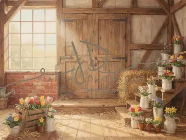 Stodola s květinami 34