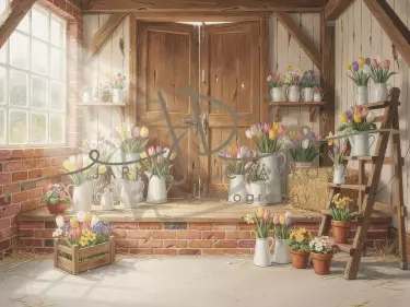 Stodola s květinami 36