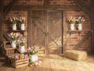 Stodola s květinami 4