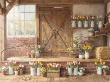 Stodola s květinami 42