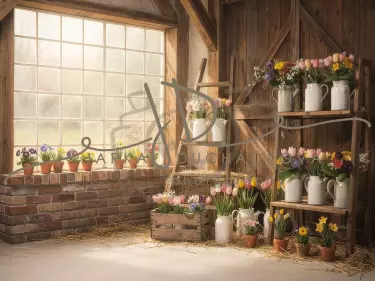 Stodola s květinami 48