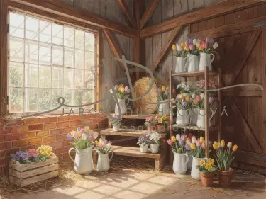 Stodola s květinami 51