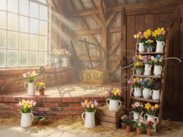 Stodola s květinami 55