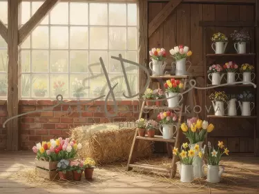 Stodola s květinami 57